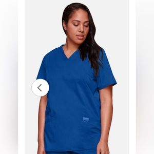 Cherokee Workwear Scrub Top in Galaxy Blue